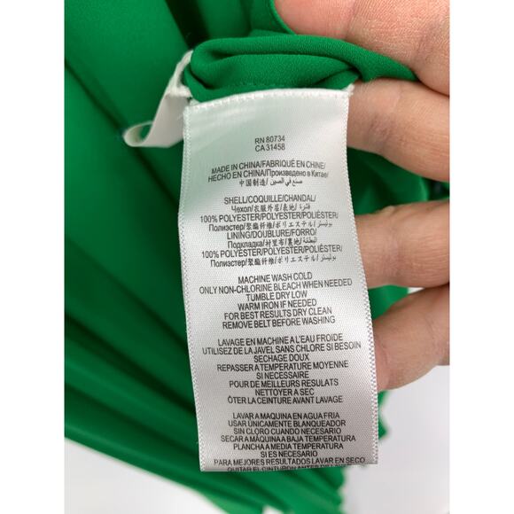 BCBGMaxazria Runway Serafina Dress Womens Sz 4 Malachite Green Hi Low Strapless - Picture 8 of 8